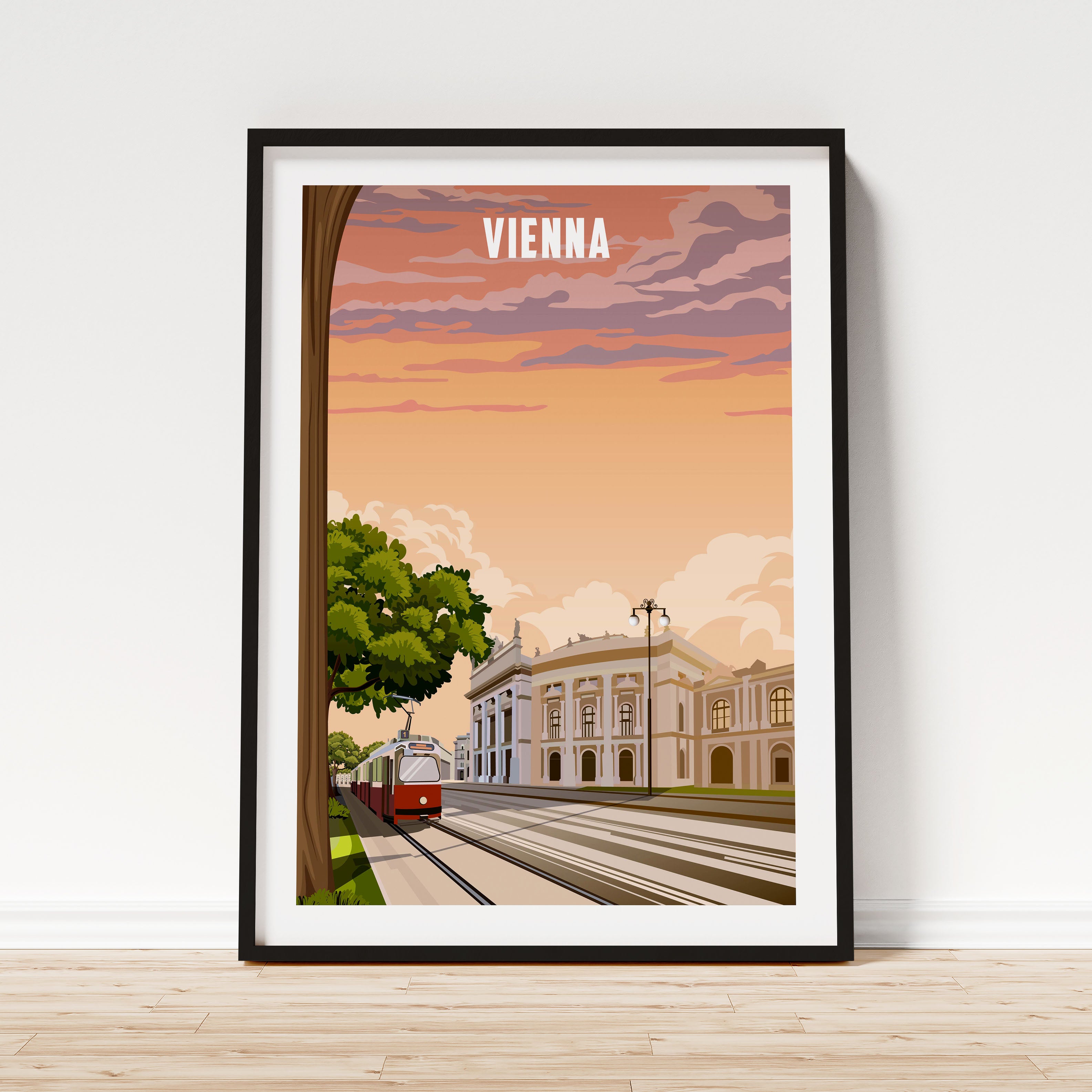 Vintage Travel Poster Vittago Vienna/Wien – 